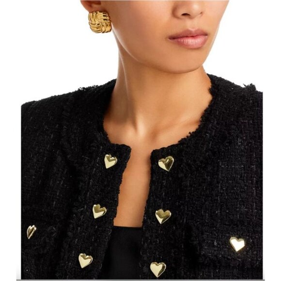 Generation Love Black Vera Tweed Jacket Size M - Picture 3 of 6